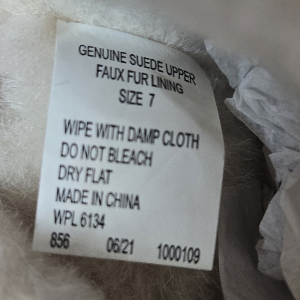 NEW Muk Luks Womens Flexi Montauk Boots Size 7 Gray Suede Faux Fur Winter Snow - Picture 7 of 8